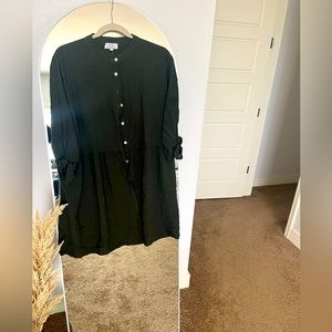 Green button down blouse sz 2x fits sz large/xlarge